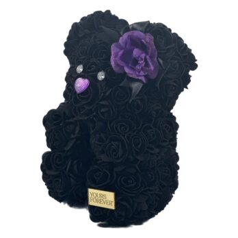 Flower Black Rose Bear Purple Nose Medium