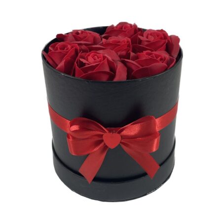 Flower_Box_Cylinder_Black_Art_Flowers_Medium_2