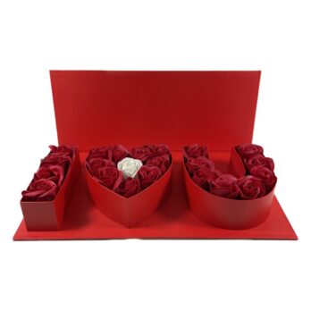 Παντοντινά Κόκκινα Τριαντάφυλλα σε Κόκκινο Κουτί I Love You