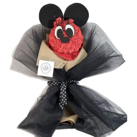 Red Minnie Mouse Foam Flowers Bouquet 1